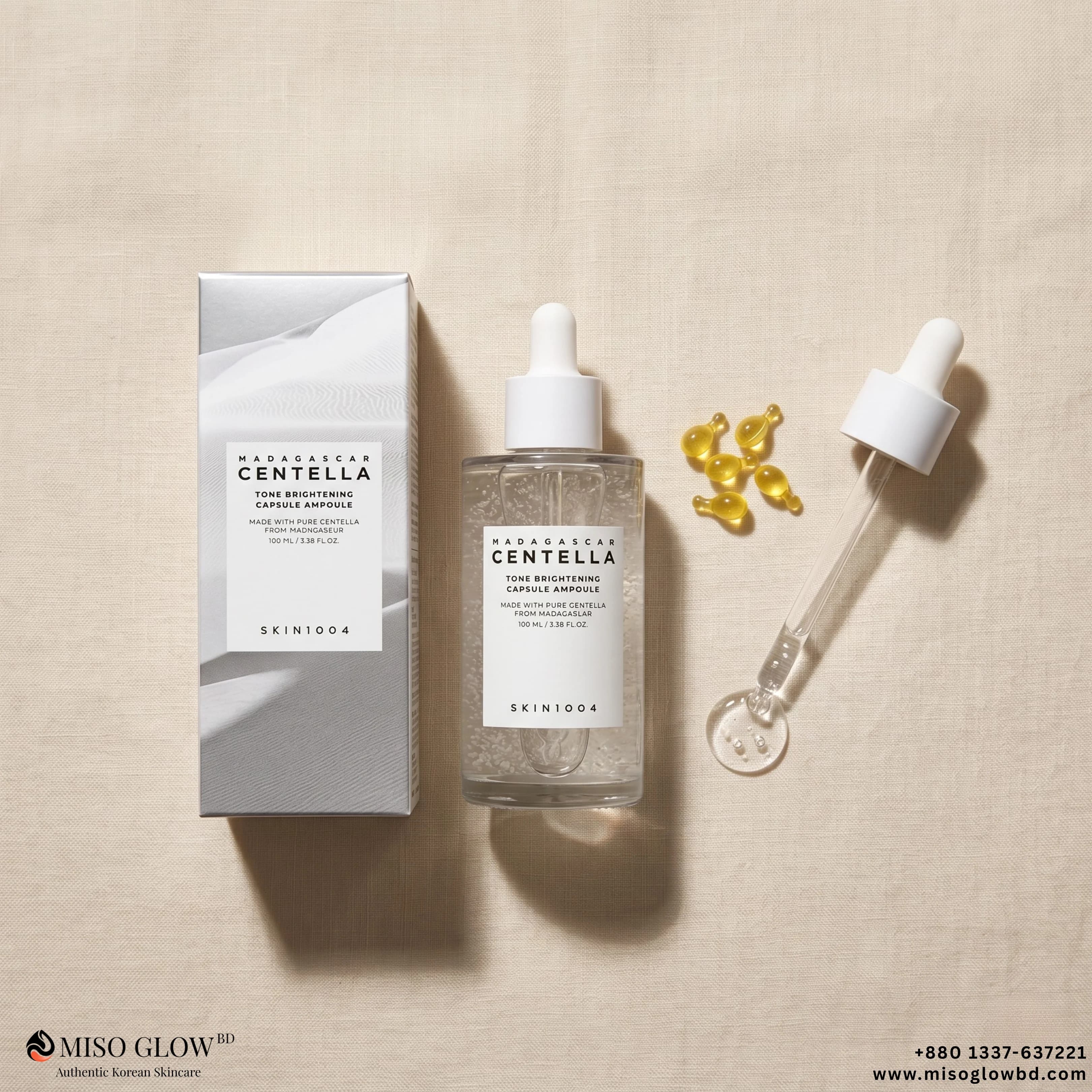 SKIN1004 Madagascar Centella Tone Brightening Capsule Ampoule 100ml - Image 1