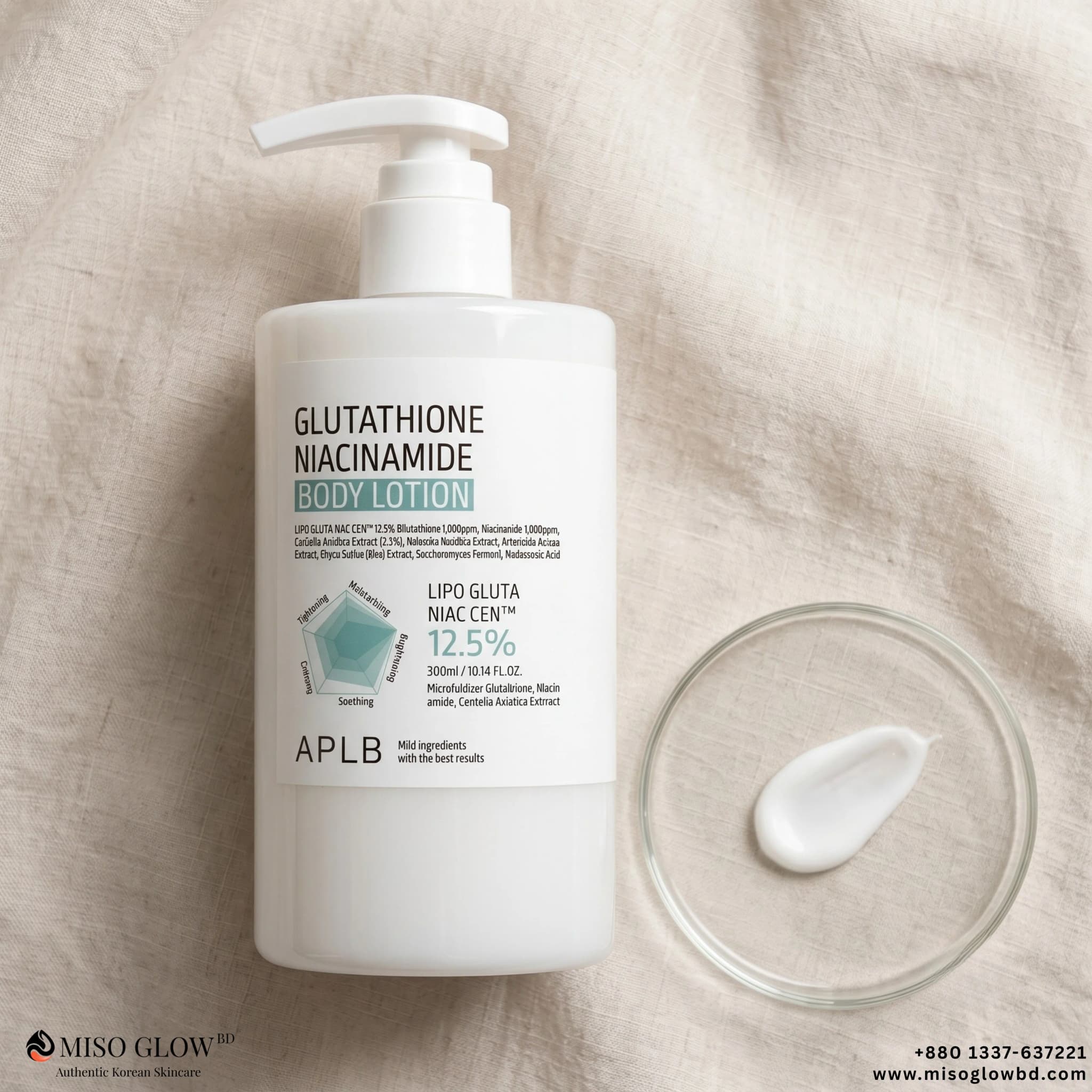 APLB Glutathione 12.5% Niacinamide Body Lotion 300ml